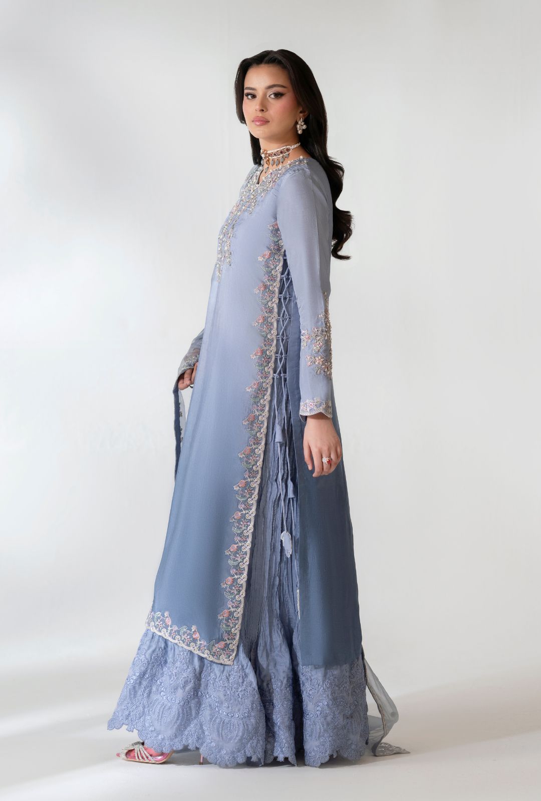 AJR Couture | Luxe Pret 25 | Drape Divine by AJR Couture - Designer Dress  - Type : Ladies Clothes - Available at Libayah - 100% Original 