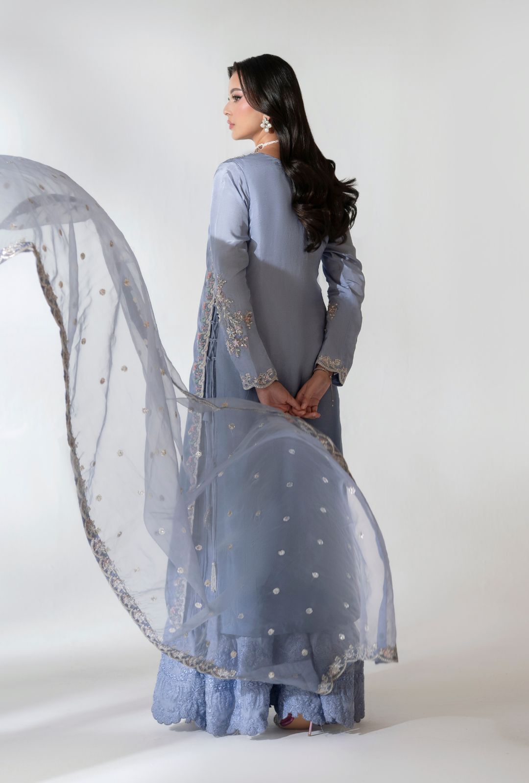AJR Couture | Luxe Pret 25 | Drape Divine by AJR Couture - Designer Dress  - Type : Ladies Clothes - Available at Libayah - 100% Original 
