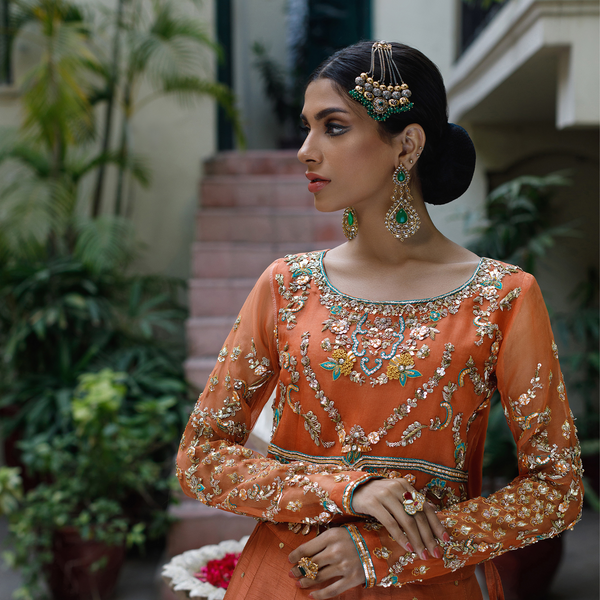 Wahajmkhan | Bahar Begum Formals | RUSTIC TURQUOISE by Wahaj M.Khan - Designer Dress - Type: Ladies Clothes - Available at Libayah - 100% Original