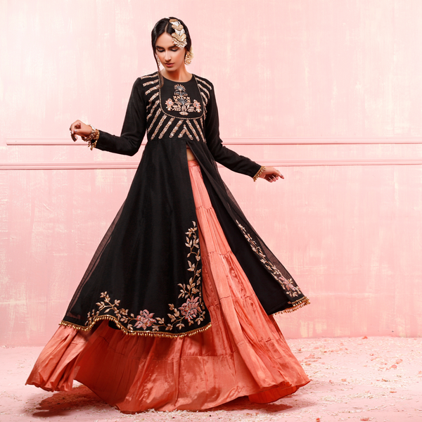 Wahajmkhan | Festive Fiesta Formals | THE RUSTIC NIGHT by Wahaj M.Khan - Designer Dress - Type: Ladies Clothes - Available at Libayah - 100% Original