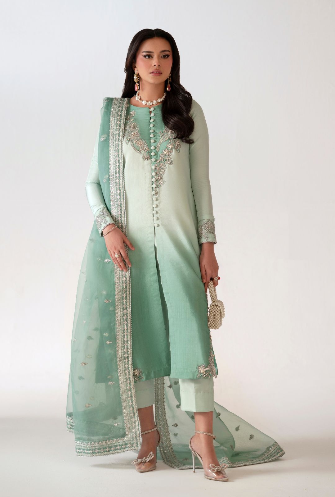 AJR Couture | Luxe Pret 25 | Harmony by AJR Couture - Designer Dress  - Type : Ladies Clothes - Available at Libayah - 100% Original 