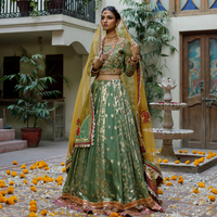 Wahajmkhan | Bahar Begum Formals | GREEN GALORE by Wahaj M.Khan - Designer Dress - Type: Ladies Clothes - Available at Libayah - 100% Original