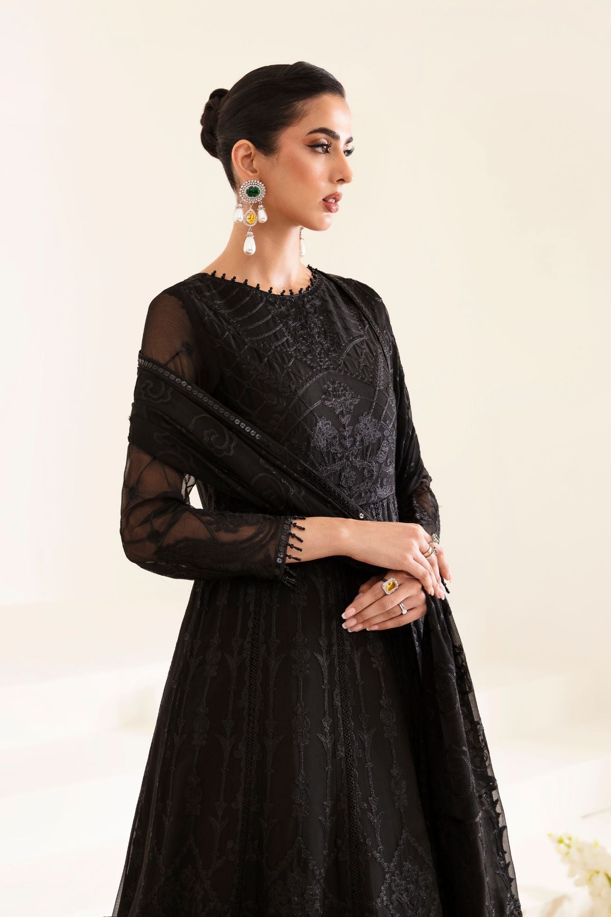 Alizeh | Formals Collection | AF-UF-9027-SIYAH by Alizeh - Designer Dress - Type: Ladies Clothes - Available at Libayah - 100% Original