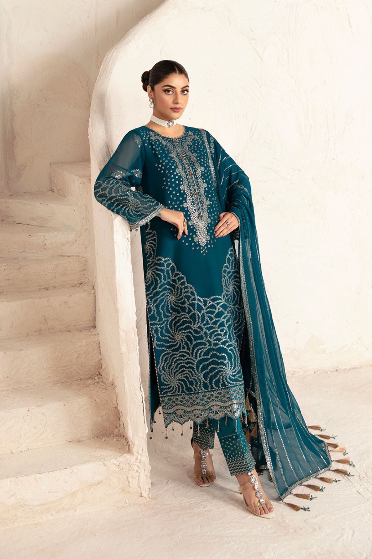 Alizeh | Formals Collection | AF-UF-9026-MINAL by Alizeh - Designer Dress - Type: Ladies Clothes - Available at Libayah - 100% Original