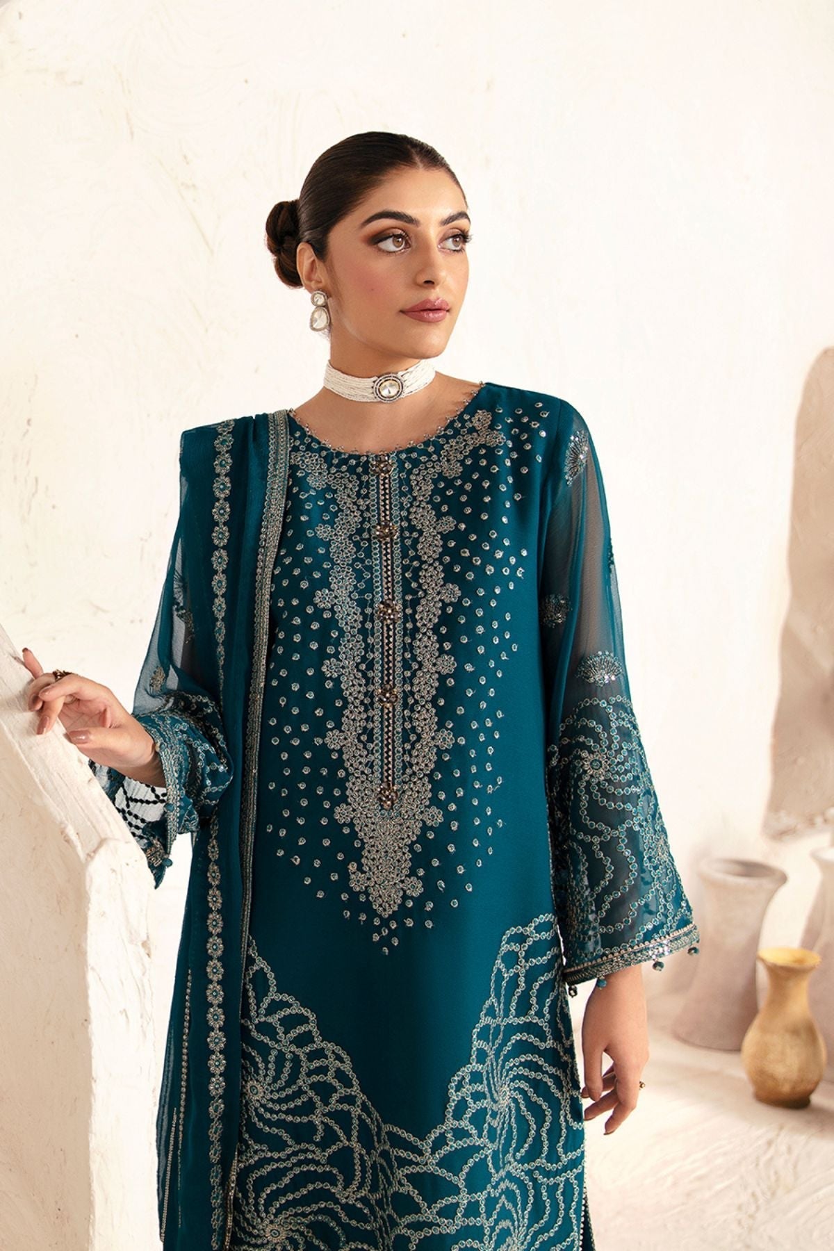 Alizeh | Formals Collection | AF-UF-9026-MINAL by Alizeh - Designer Dress - Type: Ladies Clothes - Available at Libayah - 100% Original