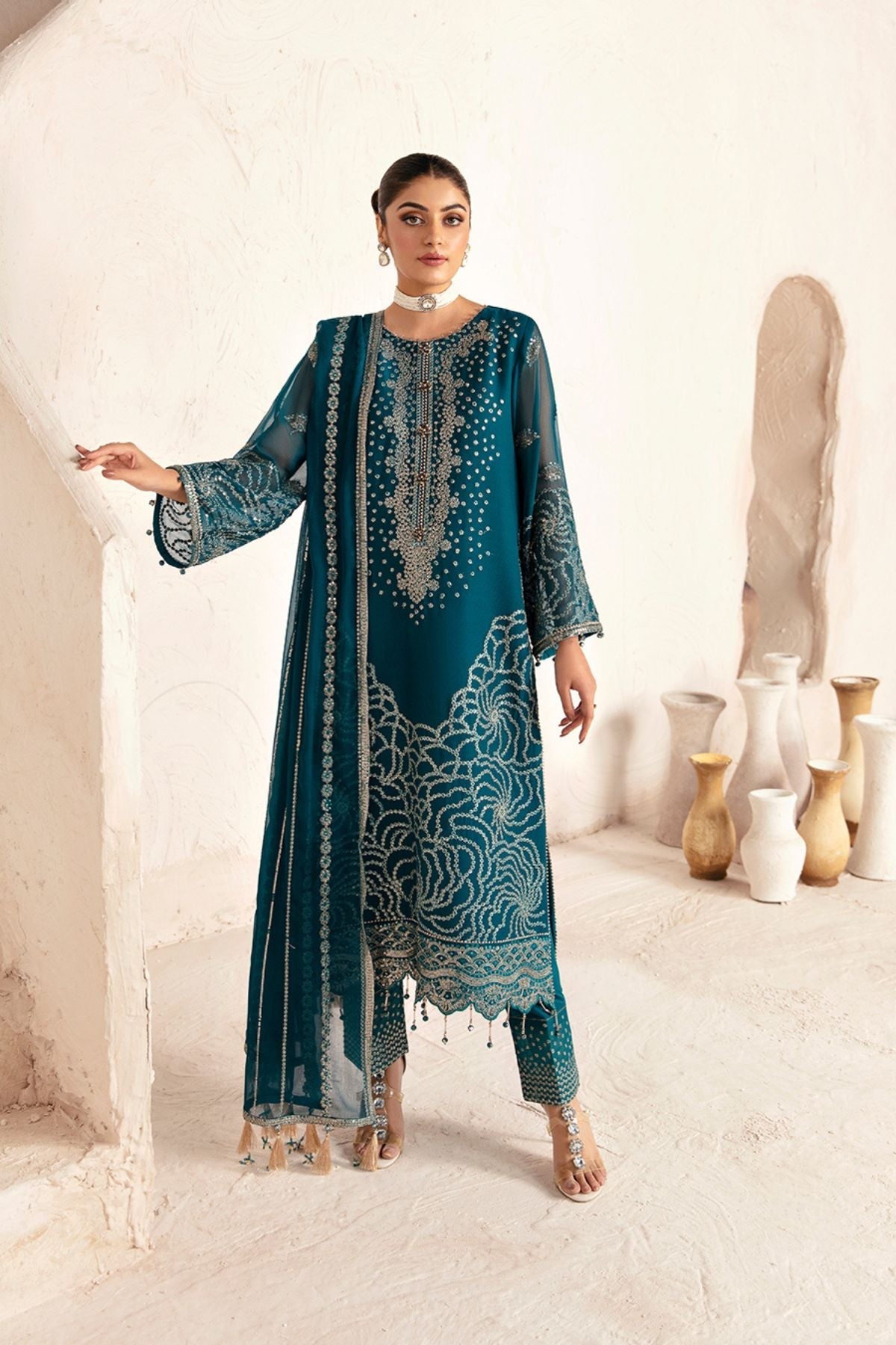 Alizeh | Formals Collection | AF-UF-9026-MINAL by Alizeh - Designer Dress - Type: Ladies Clothes - Available at Libayah - 100% Original