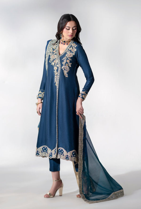 AJR Couture | Luxe Pret 25 | Oasis Orient by AJR Couture - Designer Dress  - Type : Ladies Clothes - Available at Libayah - 100% Original 