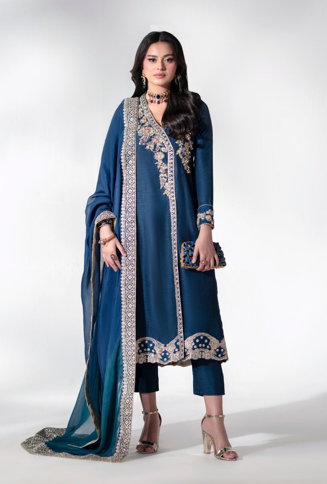 AJR Couture | Luxe Pret 25 | Oasis Orient by AJR Couture - Designer Dress  - Type : Ladies Clothes - Available at Libayah - 100% Original 