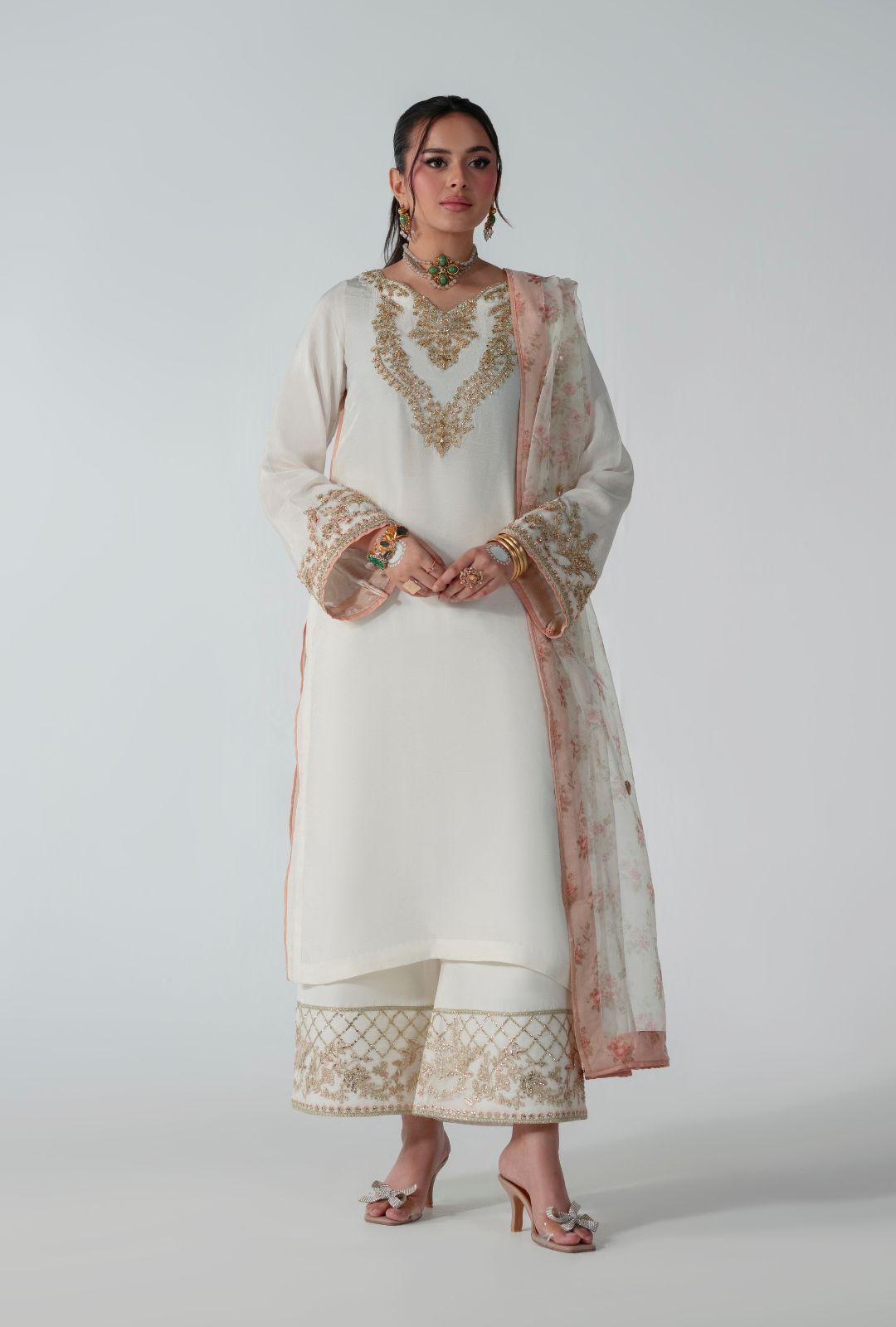 AJR Couture | Luxe Pret 25 | Silk Whisper by AJR Couture - Designer Dress  - Type : Ladies Clothes - Available at Libayah - 100% Original 