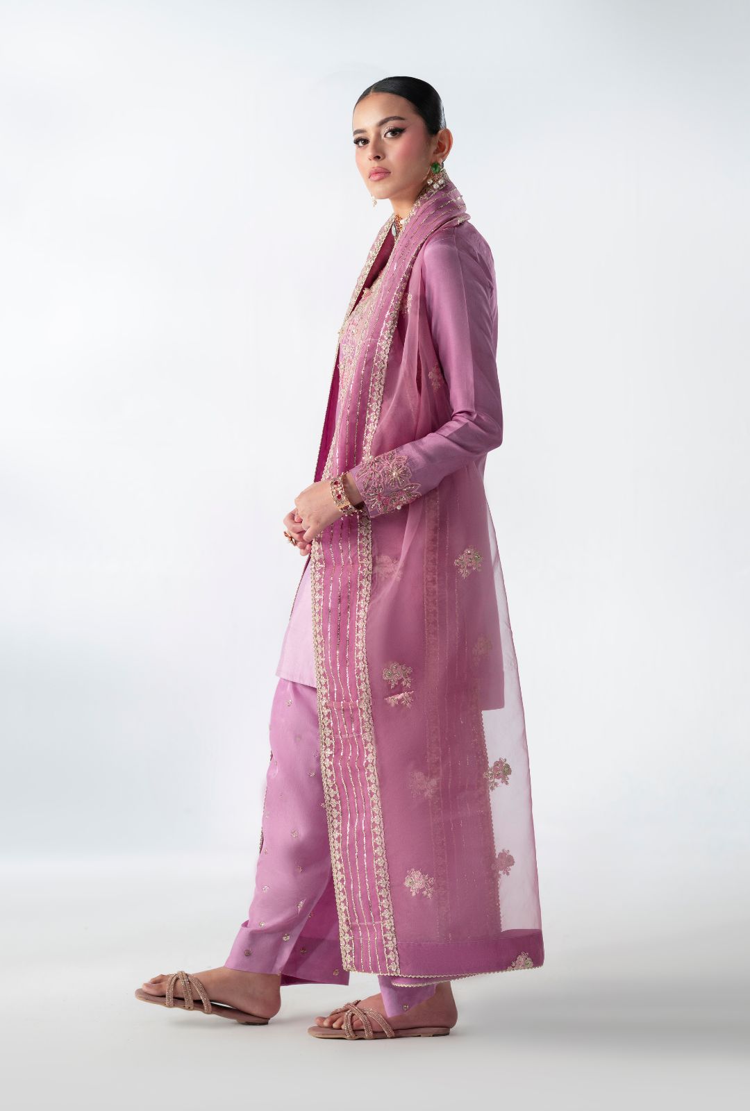 AJR Couture | Luxe Pret 25 | Floral Fusion by AJR Couture - Designer Dress  - Type : Ladies Clothes - Available at Libayah - 100% Original 