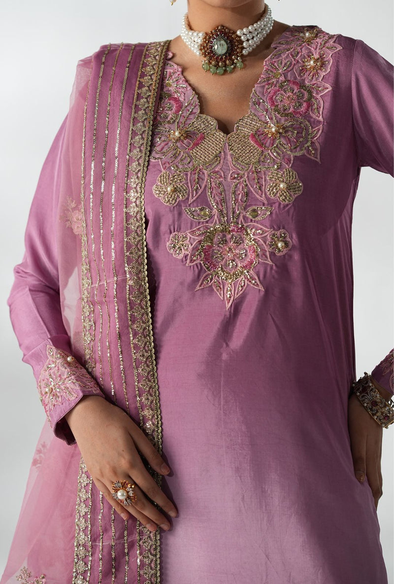 AJR Couture | Luxe Pret 25 | Floral Fusion by AJR Couture - Designer Dress  - Type : Ladies Clothes - Available at Libayah - 100% Original 