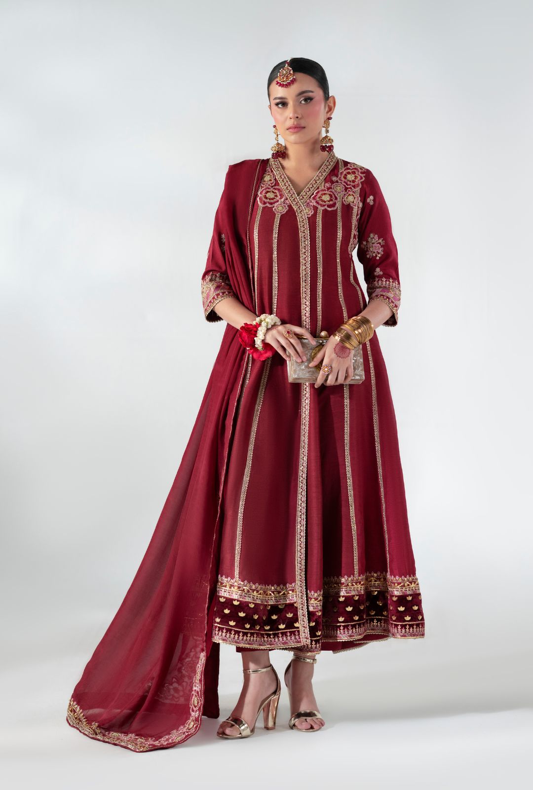 AJR Couture | Luxe Pret 25 | Ruby Raffia by AJR Couture - Designer Dress  - Type : Ladies Clothes - Available at Libayah - 100% Original 