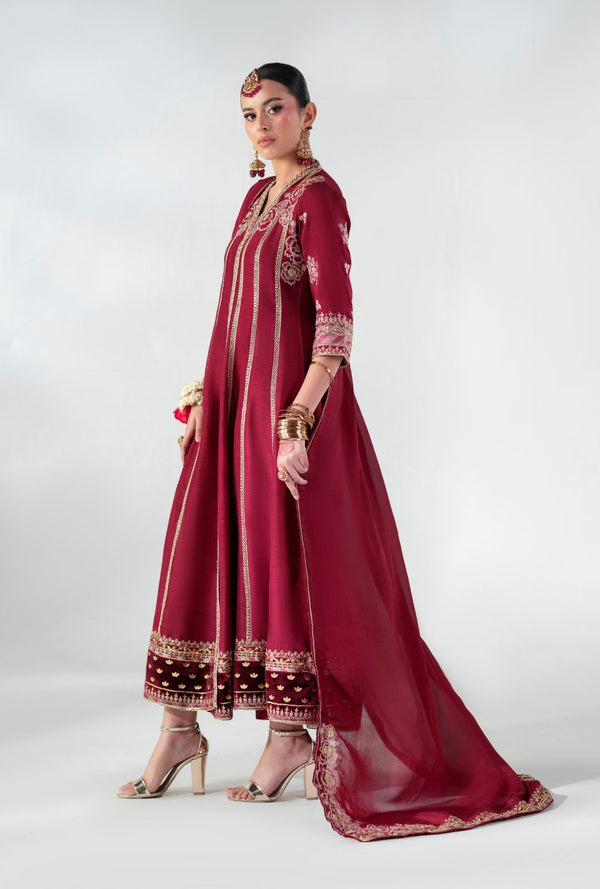 AJR Couture | Luxe Pret 25 | Ruby Raffia by AJR Couture - Designer Dress  - Type : Ladies Clothes - Available at Libayah - 100% Original 