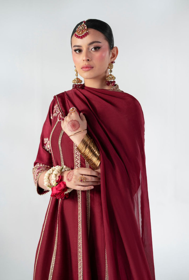 AJR Couture | Luxe Pret 25 | Ruby Raffia by AJR Couture - Designer Dress  - Type : Ladies Clothes - Available at Libayah - 100% Original 