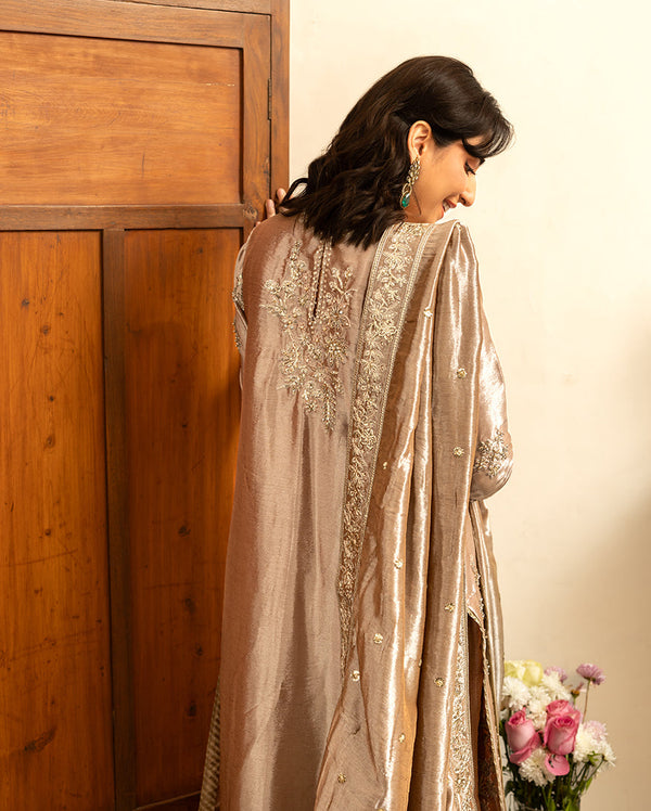 Mushq | Sunehri Lama Silk | Uswah by Mushq - Designer Dress  - Type : Ladies Clothes - Available at Libayah - 100% Original 