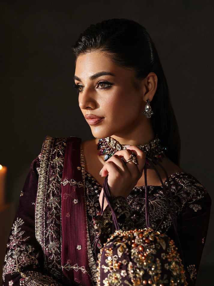 Gulaal | Marais Velvet | CALIRA by Gulaal - Designer Dress - Type : Ladies Clothes - Available at Libayah - 100% Original 