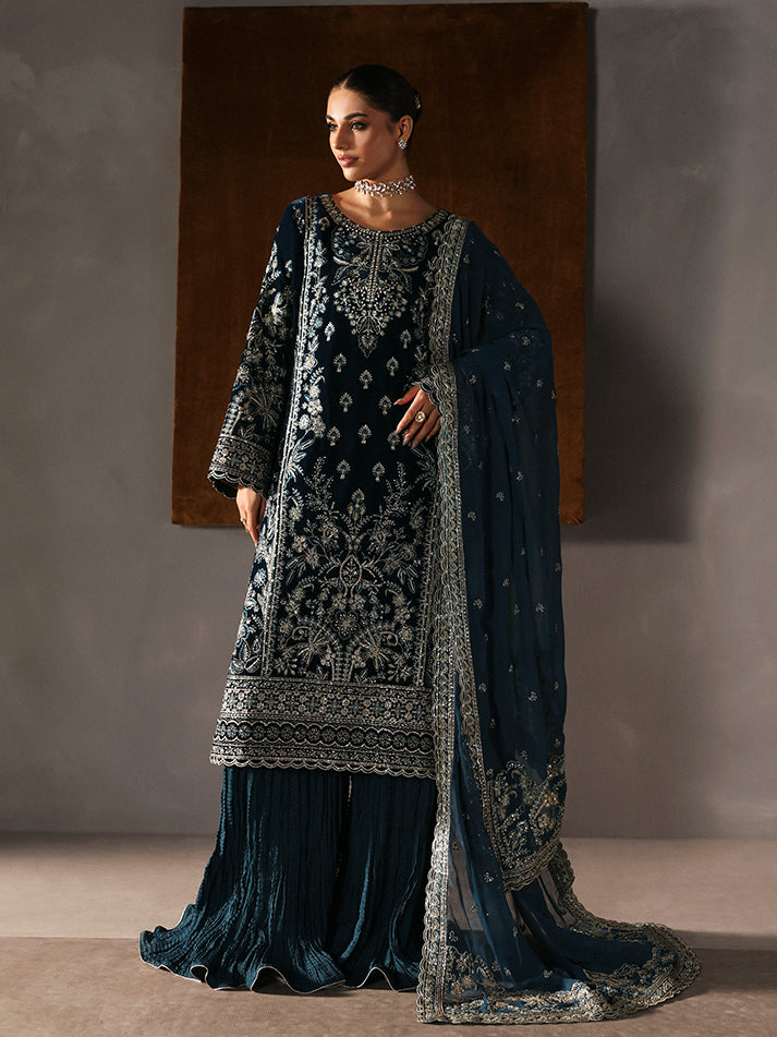 Gulaal | Marais Velvet | MORENA by Gulaal - Designer Dress - Type : Ladies Clothes - Available at Libayah - 100% Original 