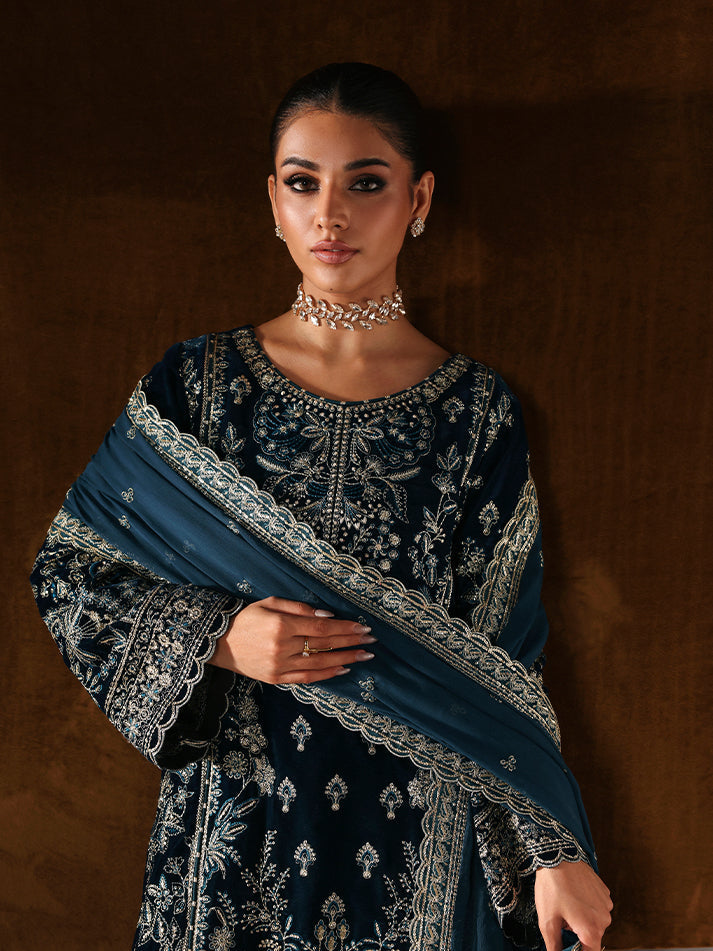Gulaal | Marais Velvet | MORENA by Gulaal - Designer Dress - Type : Ladies Clothes - Available at Libayah - 100% Original 