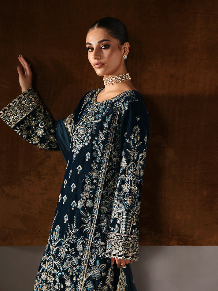 Gulaal | Marais Velvet | MORENA by Gulaal - Designer Dress - Type : Ladies Clothes - Available at Libayah - 100% Original 