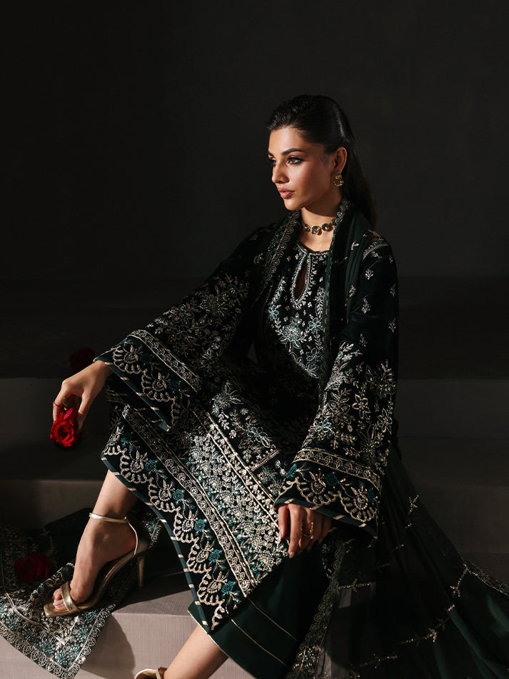 Gulaal | Marais Velvet | EVANA by Gulaal - Designer Dress - Type : Ladies Clothes - Available at Libayah - 100% Original 