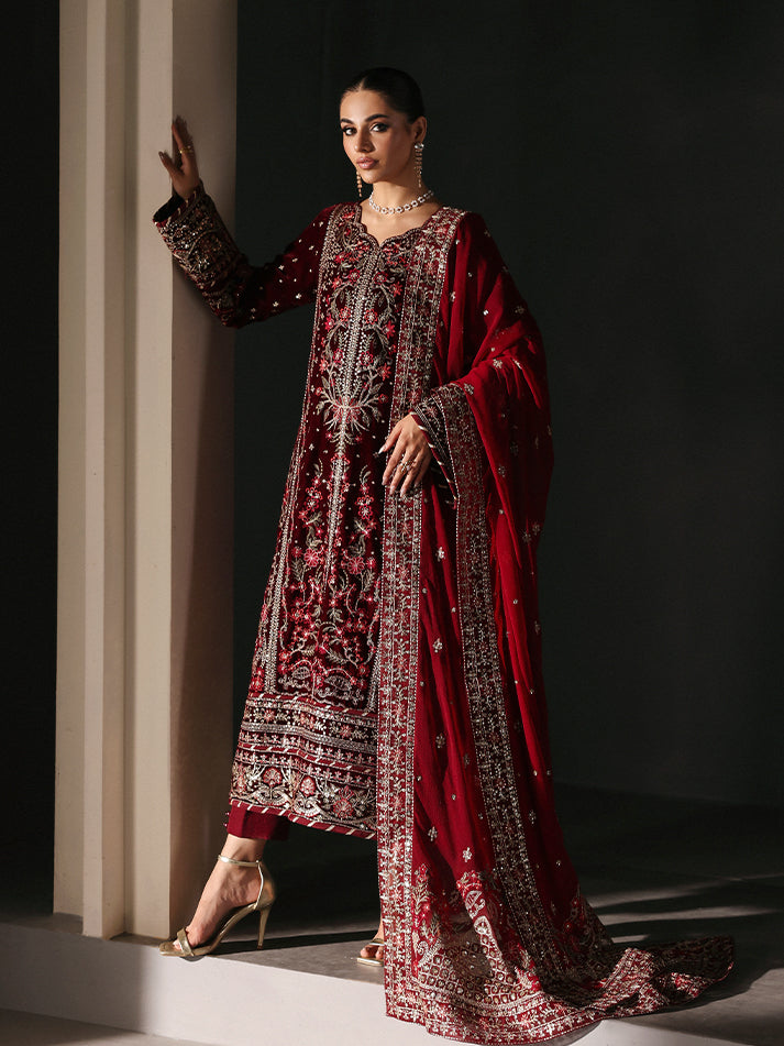 Gulaal | Marais Velvet | VELA by Gulaal - Designer Dress - Type : Ladies Clothes - Available at Libayah - 100% Original 