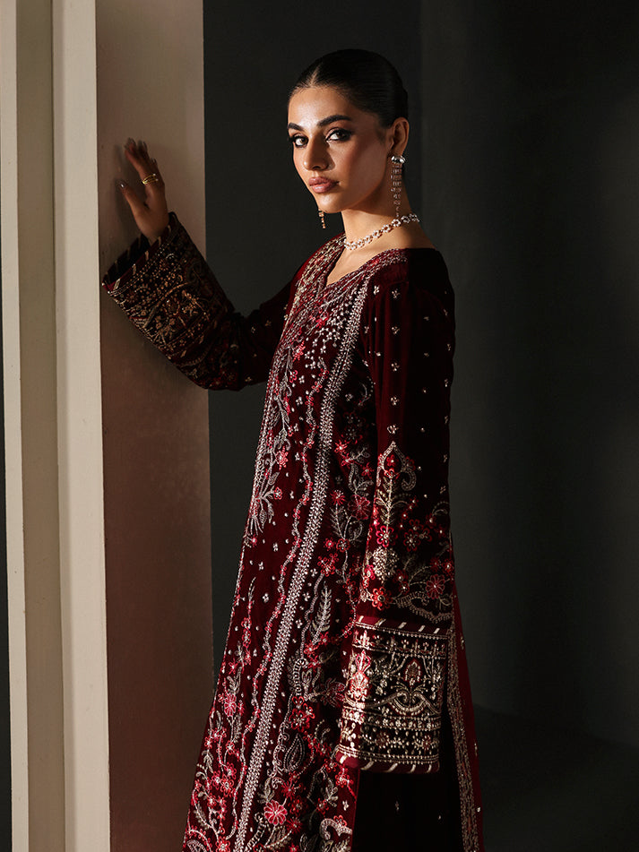 Gulaal | Marais Velvet | VELA by Gulaal - Designer Dress - Type : Ladies Clothes - Available at Libayah - 100% Original 