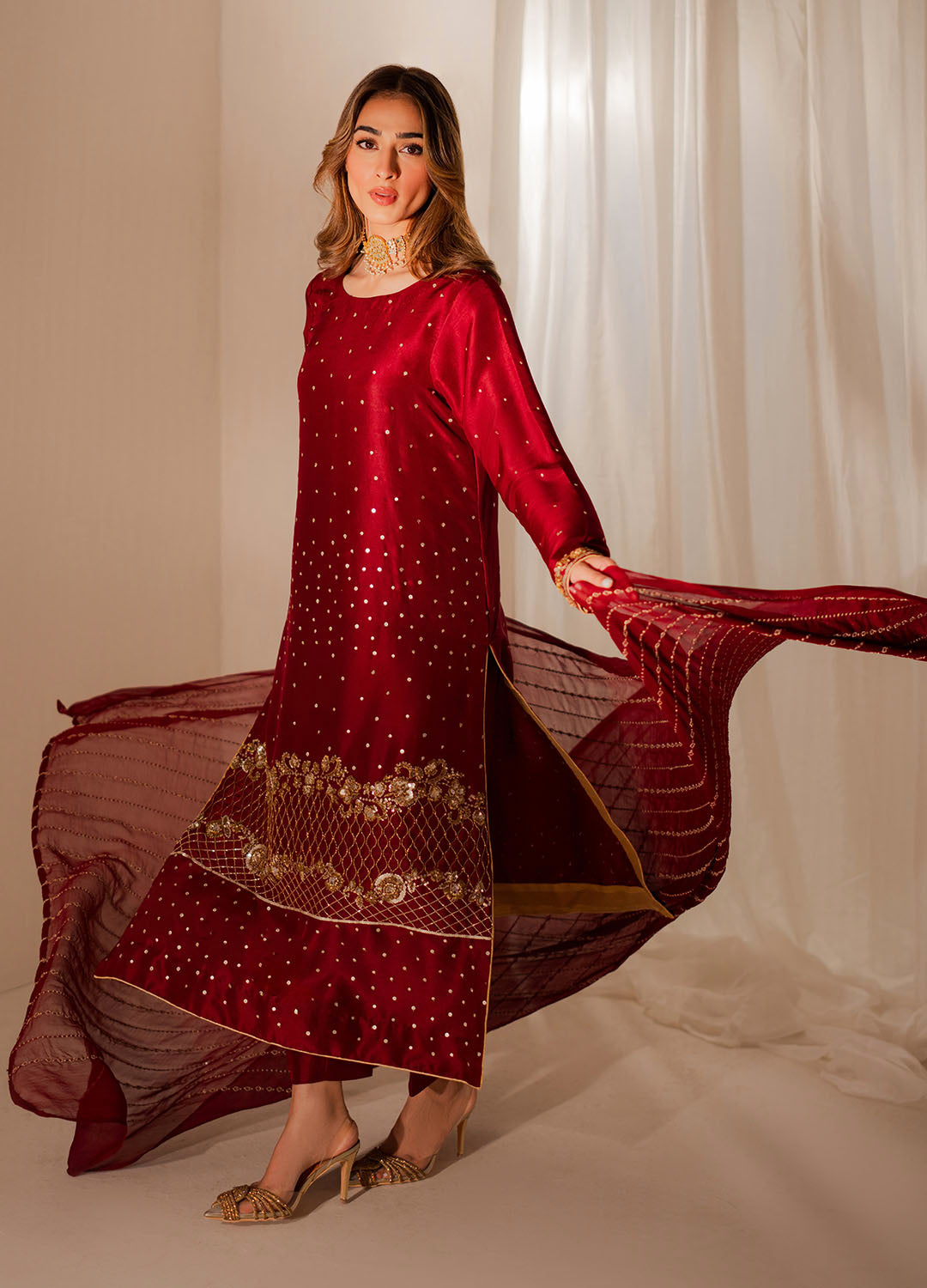 Vintage | Celine Luxe | Marina by Vintage - Designer Dress  - Type : Ladies Clothes - Available at Libayah - 100% Original 