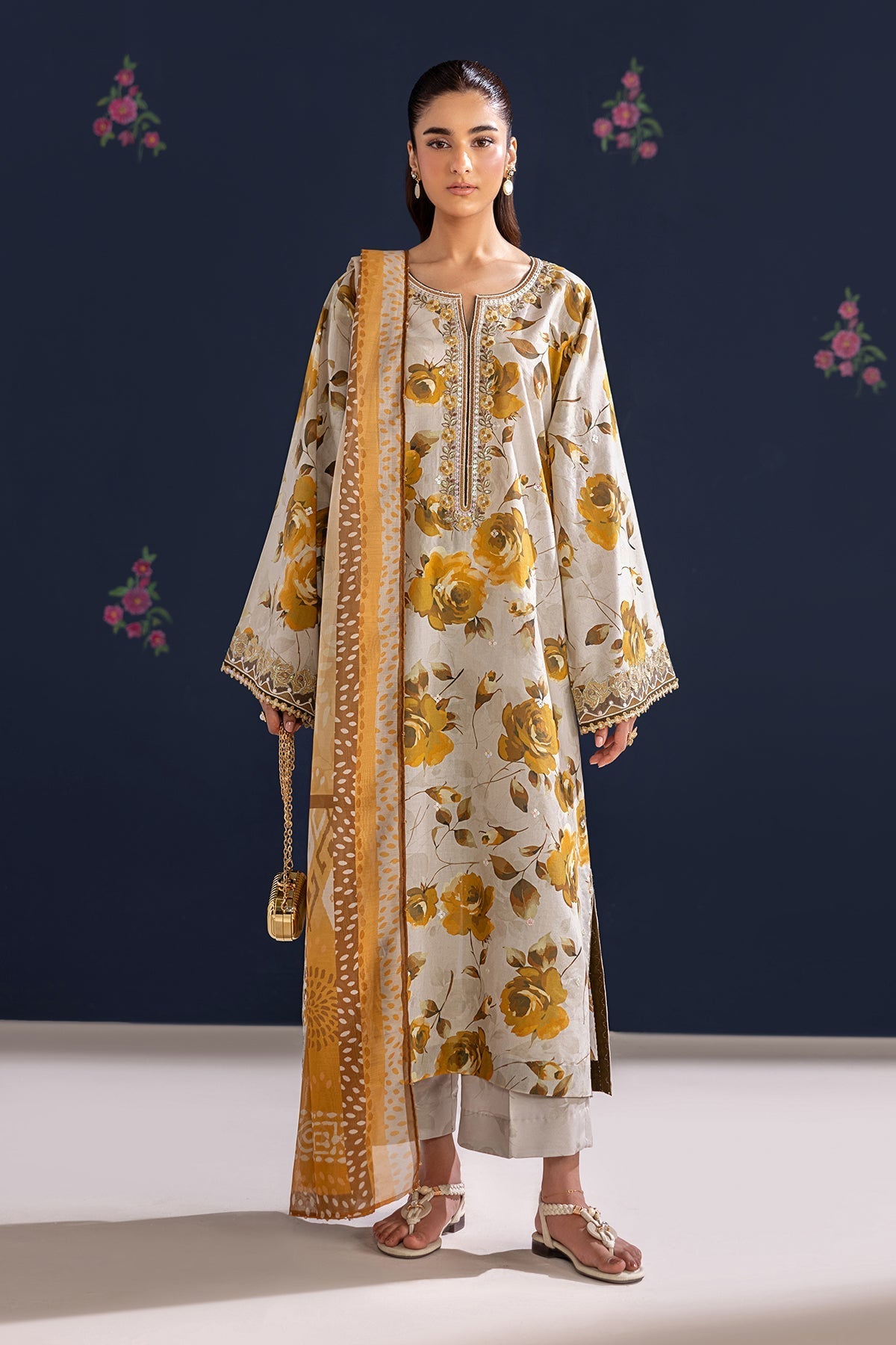 Baroque | Luxury Summer Pret | UF-4462 by Baroque - Designer Dress  - Type : Ladies Clothes - Available at Libayah - 100% Original 