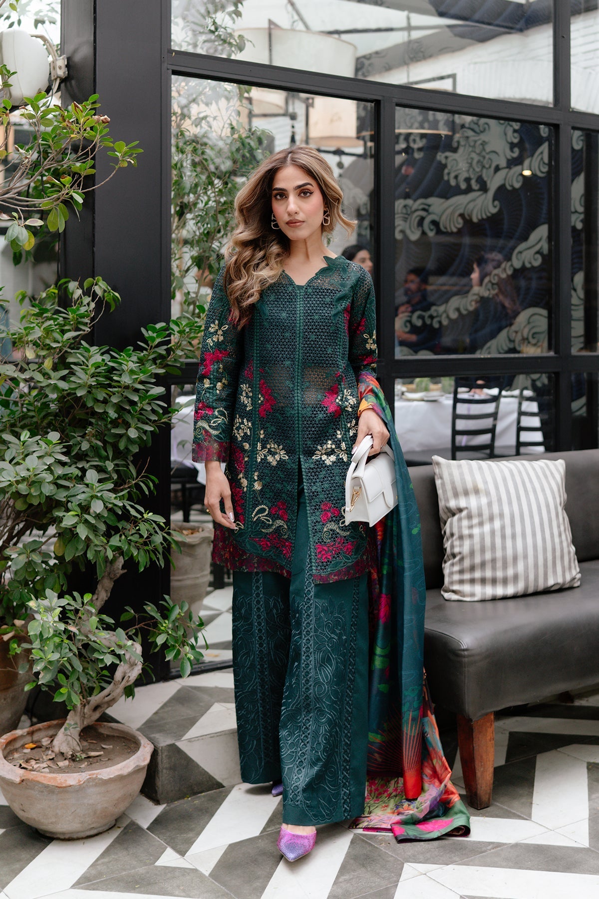 Afrozeh | Lawn 25 | Vermora by Afrozeh - Designer Dress - Type: Ladies Clothes - Available at Libayah - 100% Original