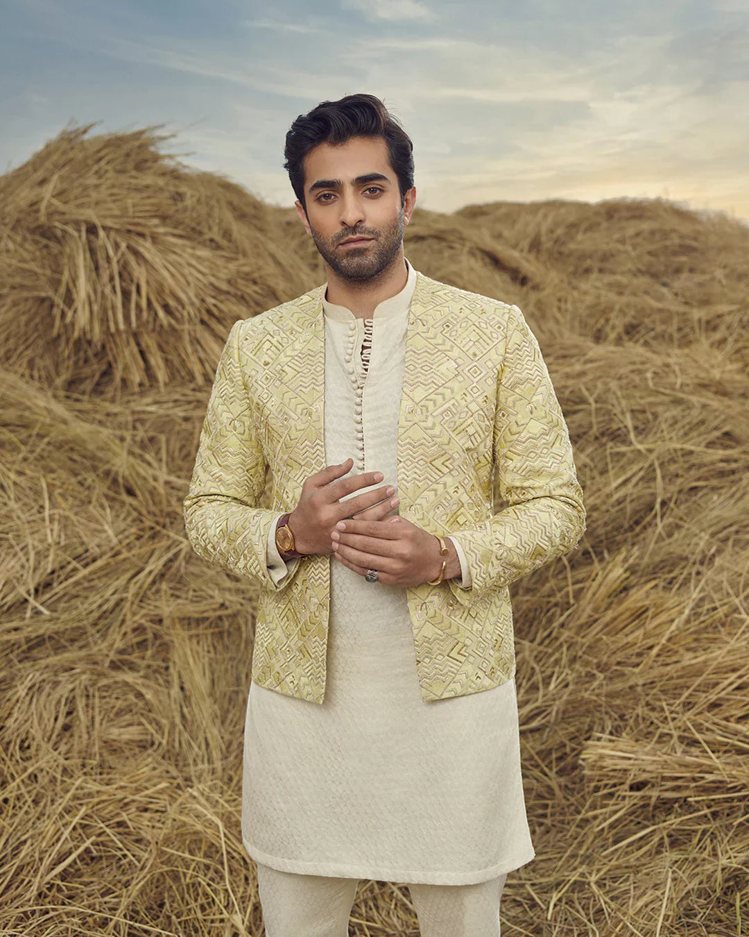 Pakistani Menswear | FSQ-AHAB by Libayah Ltd. - Designer Dress - Type: Menswear - Available at Libayah - 100% Original
