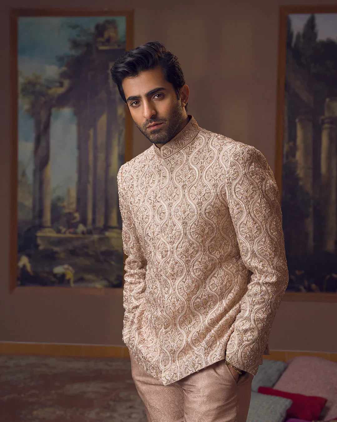 Pakistani Menswear | FSQ-Murad by Libayah Ltd. - Designer Dress - Type: Menswear - Available at Libayah - 100% Original