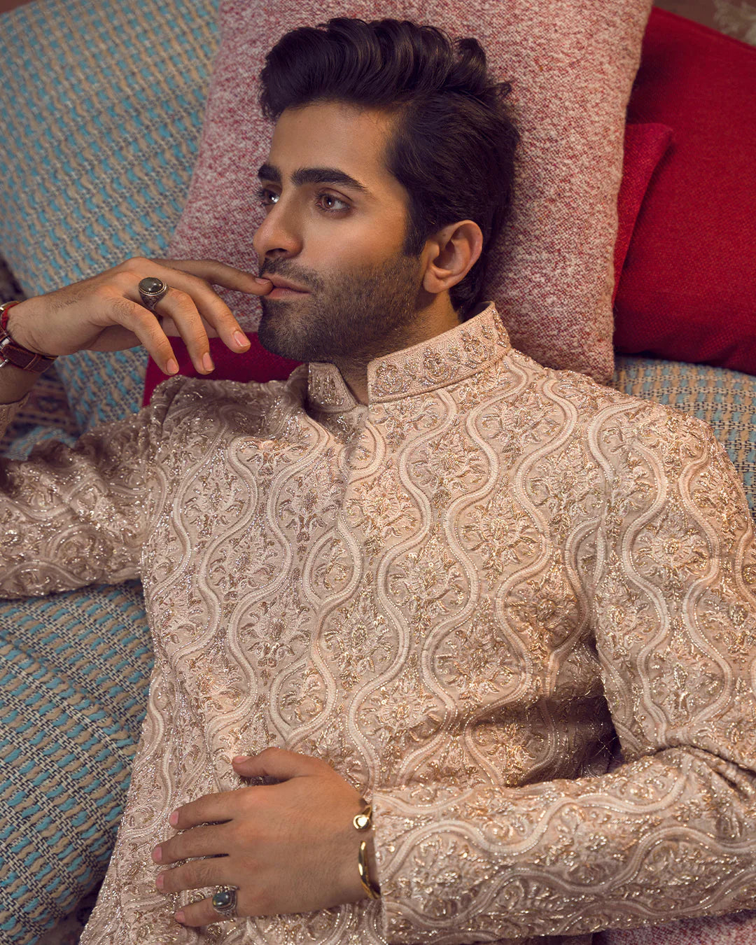 Pakistani Menswear | FSQ-Murad by Libayah Ltd. - Designer Dress - Type: Menswear - Available at Libayah - 100% Original