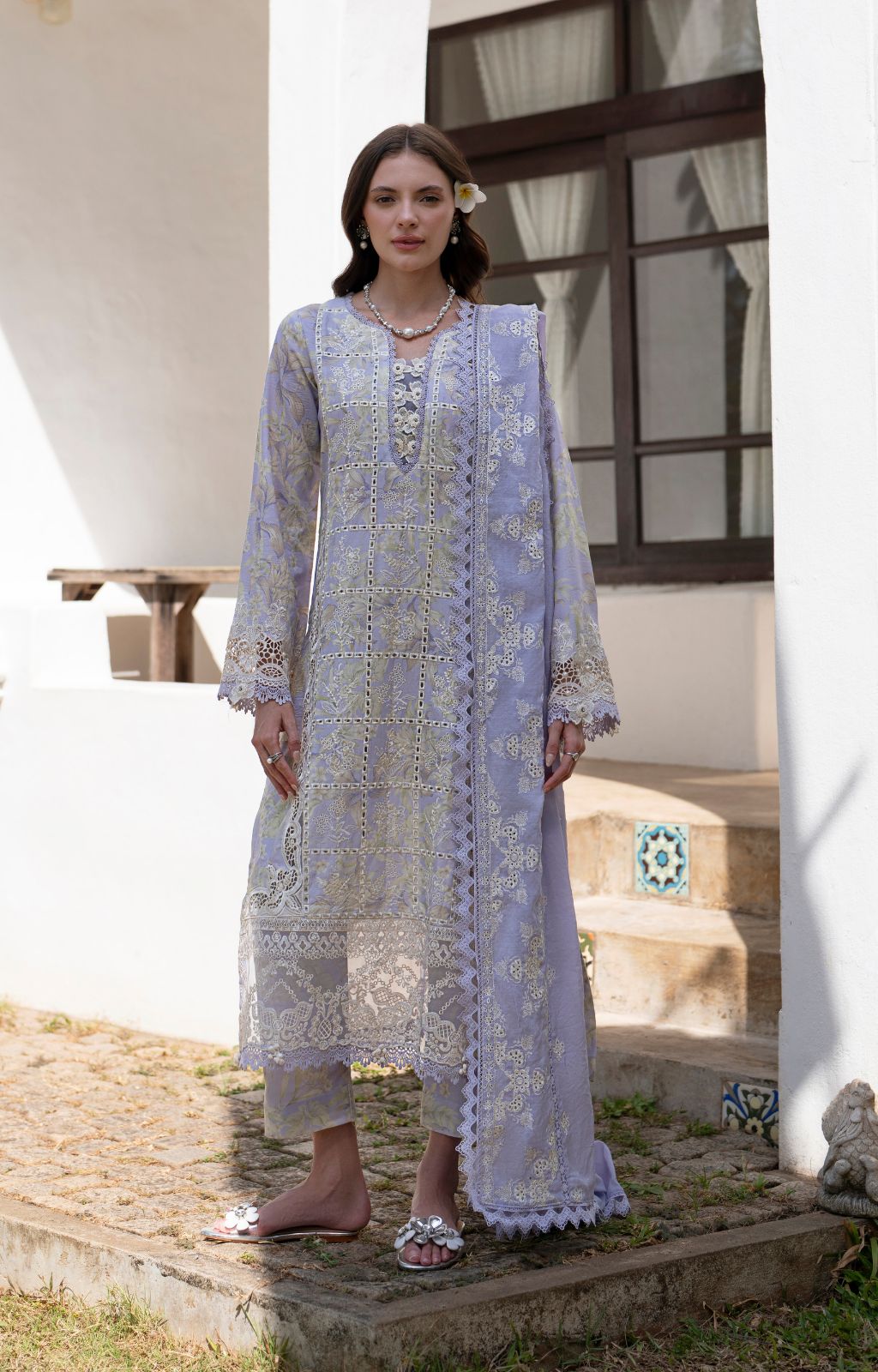AJR Couture | Printakari Lawn 25 | Vista by AJR Couture - Designer Dress - Type: Ladies Clothes - Available at Libayah - 100% Original