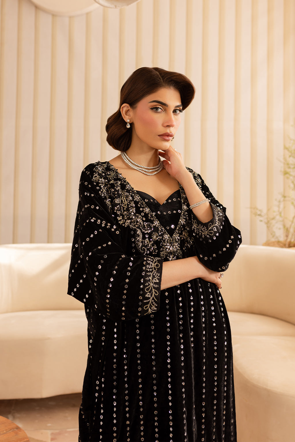 Vanya | Velvet Formals 24 |  KV-53 by Vanya - Designer Dress - Type: Ladies Clothes - Available at Libayah - 100% Original