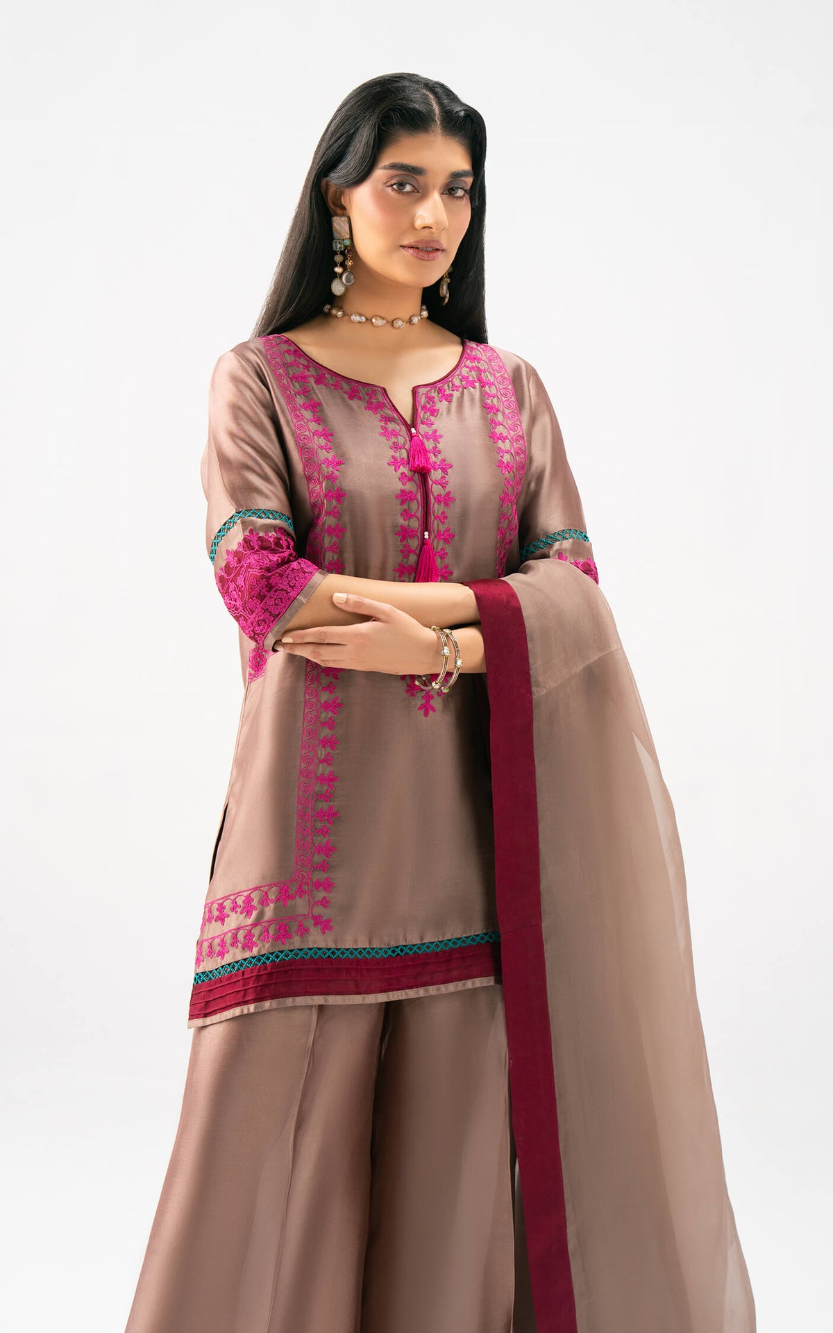 Afrozeh | Basic Pret 26 RTW | NACRE by Afrozeh - Designer Dress  - Type : Ladies Clothes - Available at Libayah - 100% Original 
