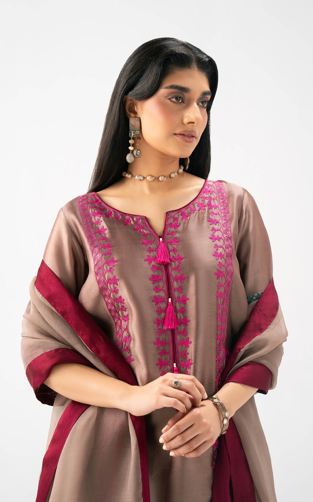 Afrozeh | Basic Pret 26 RTW | NACRE by Afrozeh - Designer Dress  - Type : Ladies Clothes - Available at Libayah - 100% Original 
