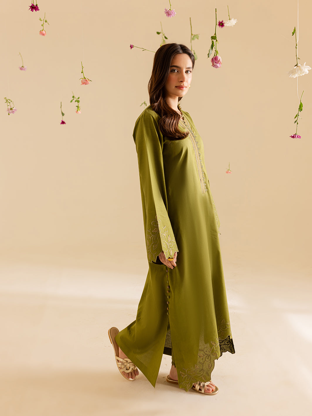 Mahnur | Petal Whispers Lawn Pret | Verdant by Mahnur - Designer Dress - Type: Ladies Clothes - Available at Libayah - 100% Original
