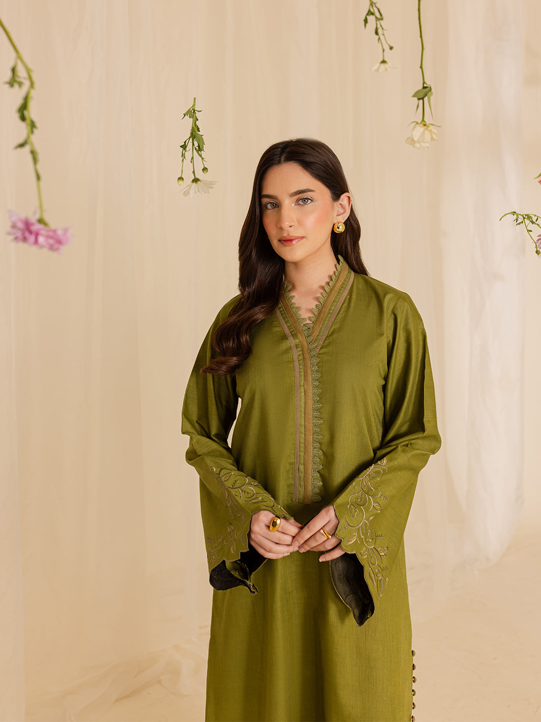 Mahnur | Petal Whispers Lawn Pret | Verdant by Mahnur - Designer Dress - Type: Ladies Clothes - Available at Libayah - 100% Original