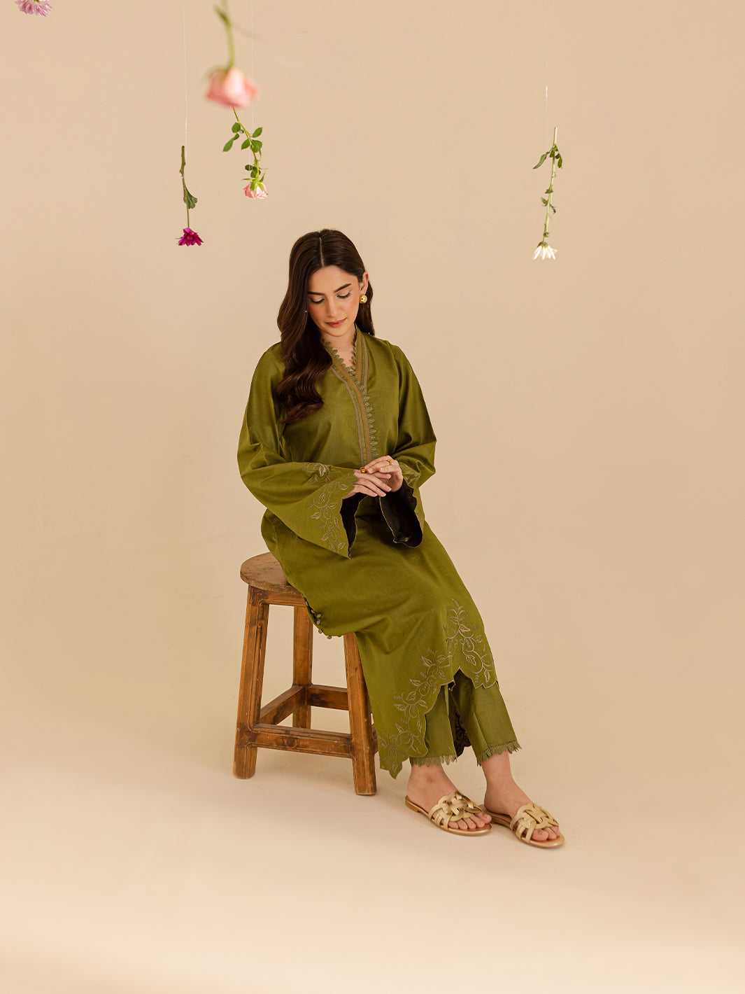 Mahnur | Petal Whispers Lawn Pret | Verdant by Mahnur - Designer Dress - Type: Ladies Clothes - Available at Libayah - 100% Original