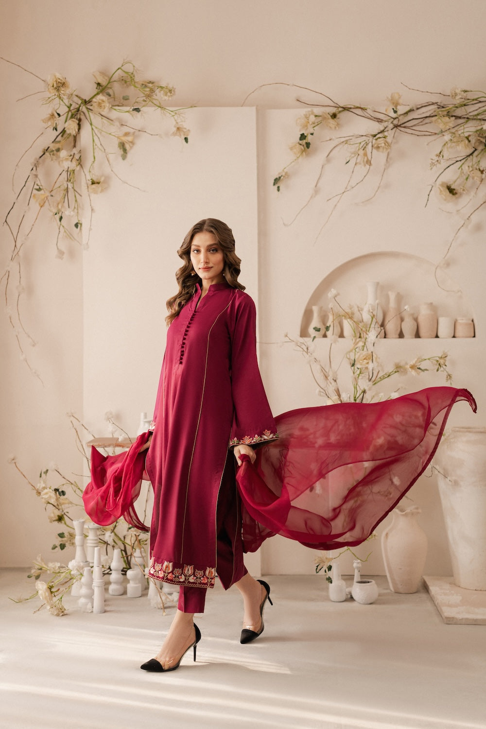 Vintage | Raqsam Winter Drop |  Muskaan by Vintage - Designer Dress - Type: Ladies Clothes - Available at Libayah - 100% Original