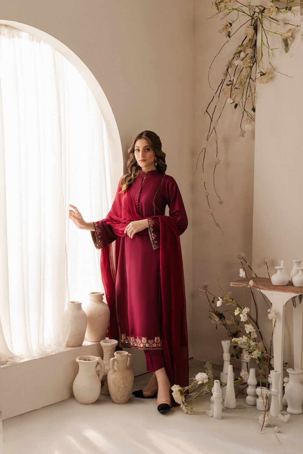 Vintage | Raqsam Winter Drop |  Muskaan by Vintage - Designer Dress - Type: Ladies Clothes - Available at Libayah - 100% Original