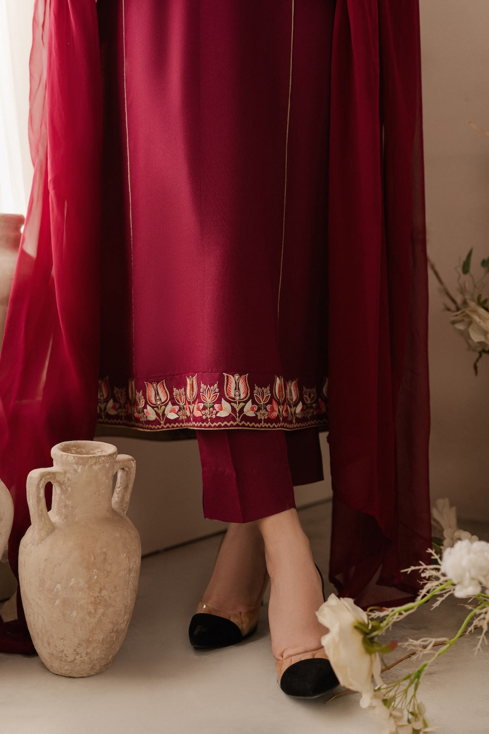 Vintage | Raqsam Winter Drop |  Muskaan by Vintage - Designer Dress - Type: Ladies Clothes - Available at Libayah - 100% Original