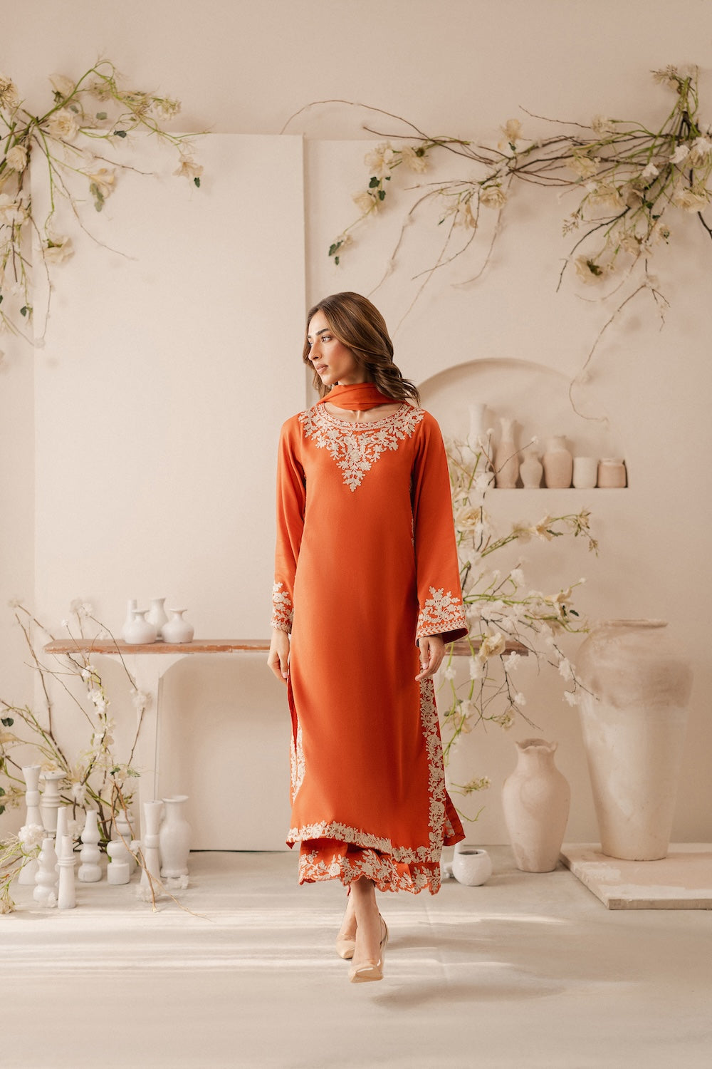 Vintage | Raqsam Winter Drop |  Maala by Vintage - Designer Dress - Type: Ladies Clothes - Available at Libayah - 100% Original