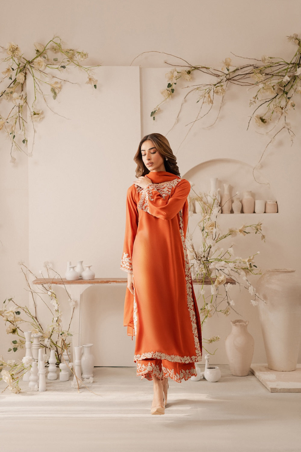 Vintage | Raqsam Winter Drop |  Maala by Vintage - Designer Dress - Type: Ladies Clothes - Available at Libayah - 100% Original