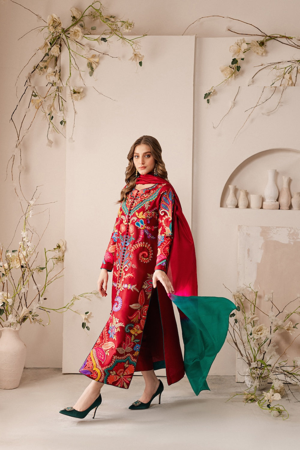 Vintage | Raqsam Winter Drop |  Neelofur by Vintage - Designer Dress - Type: Ladies Clothes - Available at Libayah - 100% Original