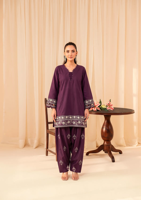 Faiza Faisal | FNF Cords Edit |VIOLET MIST by Faiza Faisal - Designer Dress  - Type : Ladies Clothes - Available at Libayah - 100% Original 