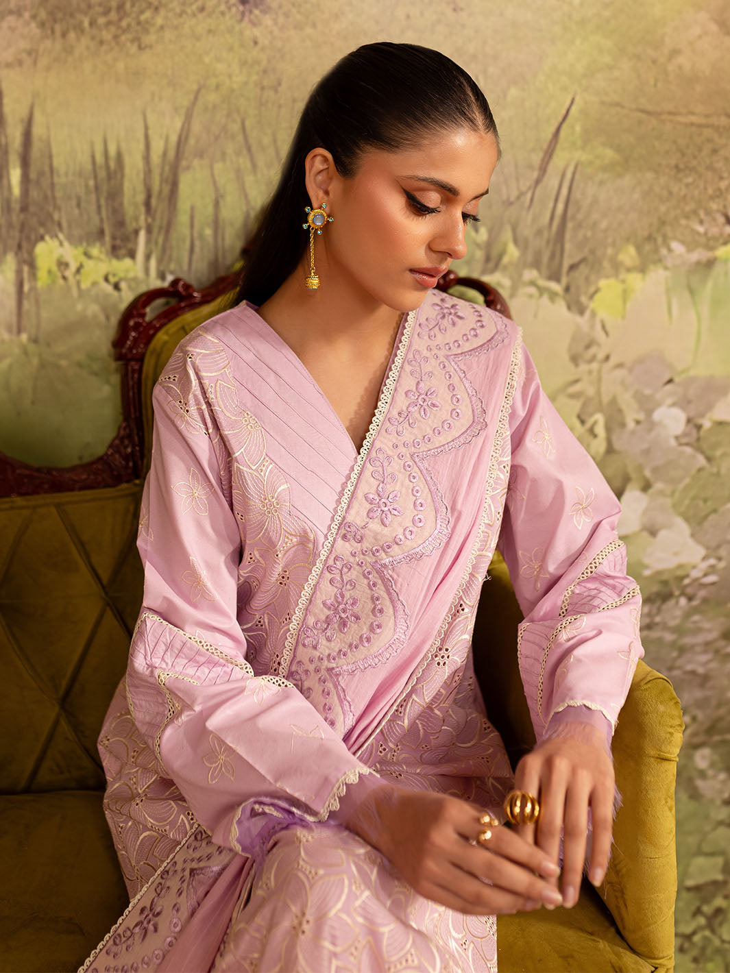 Mahnur | Twilight Luxury Lawn 25 | VIOLETTA by Mahnur - Designer Dress - Type: Ladies Clothes - Available at Libayah - 100% Original