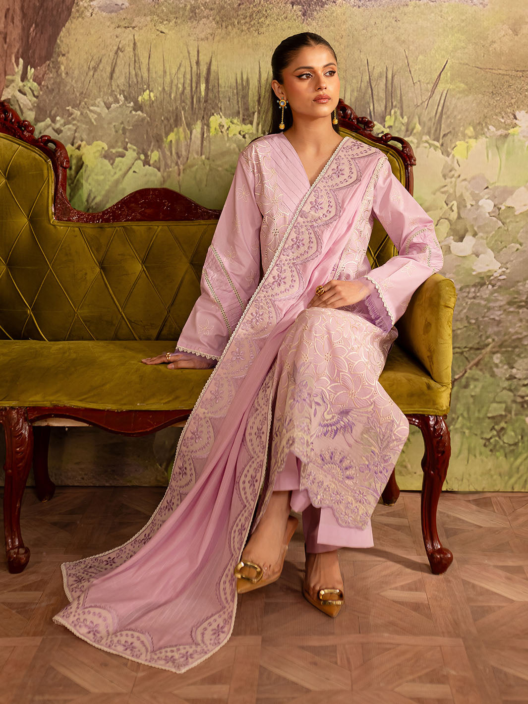 Mahnur | Twilight Luxury Lawn 25 | VIOLETTA by Mahnur - Designer Dress - Type: Ladies Clothes - Available at Libayah - 100% Original