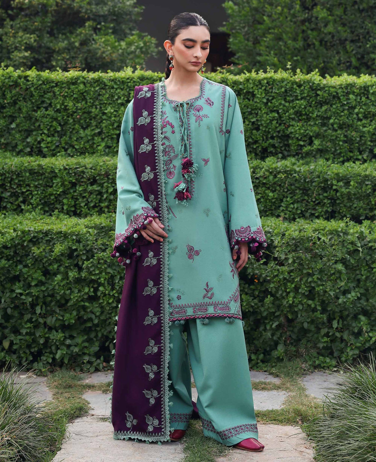 Republic Womenswear | Amaris Luxury Shawl 25 | Virella by Republic Womenswear - Designer Dress  - Type : Ladies Clothes - Available at Libayah - 100% Original 