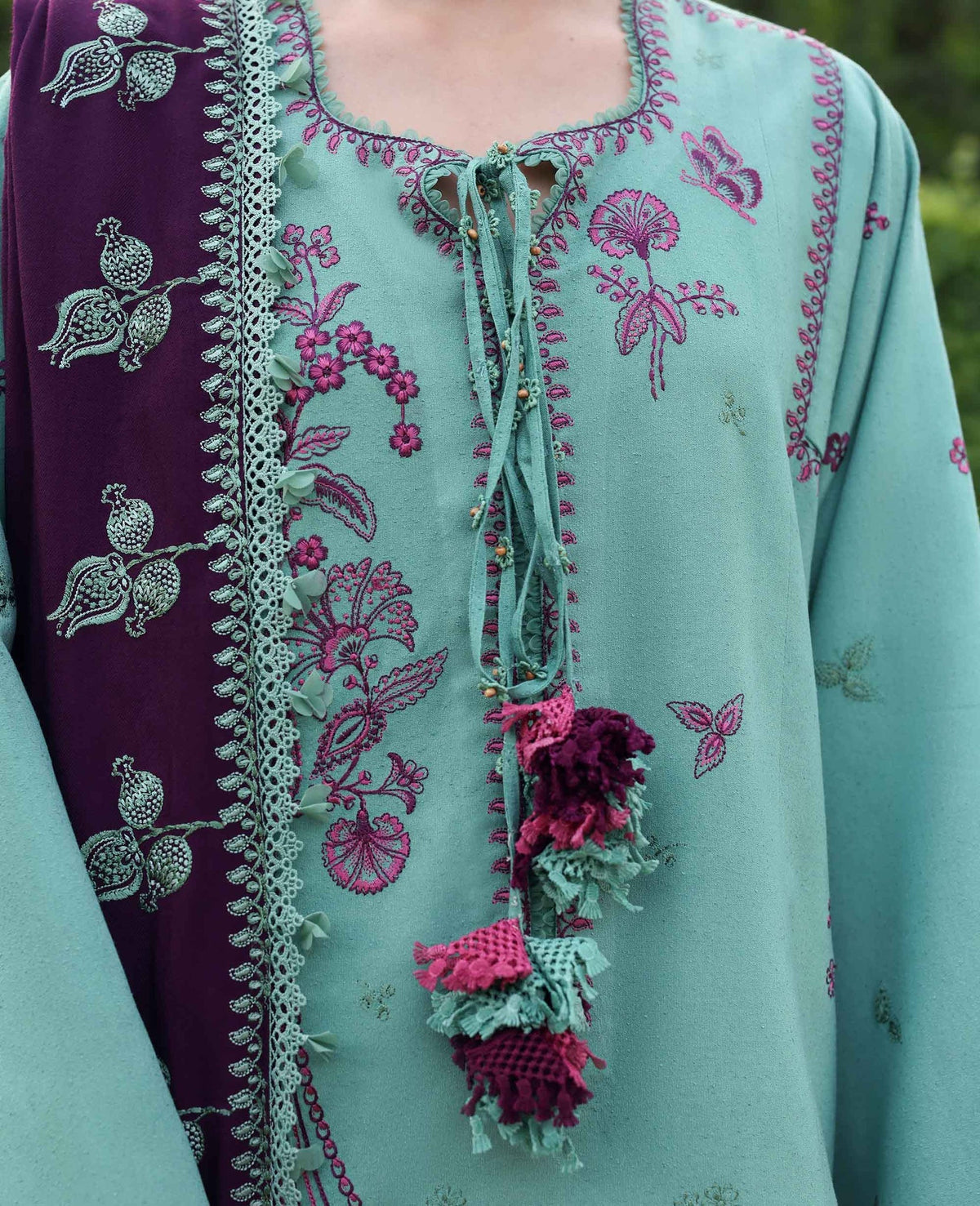 Republic Womenswear | Amaris Luxury Shawl 25 | Virella by Republic Womenswear - Designer Dress  - Type : Ladies Clothes - Available at Libayah - 100% Original 